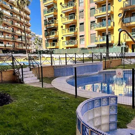 Equipado Bajondillo Playa-piscina 2hab